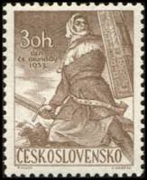 (1953-051) Марка Чехословакия "Гуситские войны"   День Чехословацкой армии II Θ