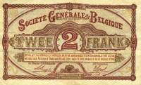 (№1915P-87) Банкнота Бельгия 1915 год "2 Francs"
