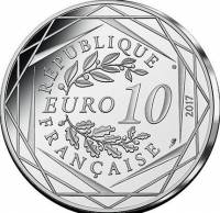 () Монета Франция 2017 год 10 евро ""   Биметалл (Серебро - Ниобиум)  UNC