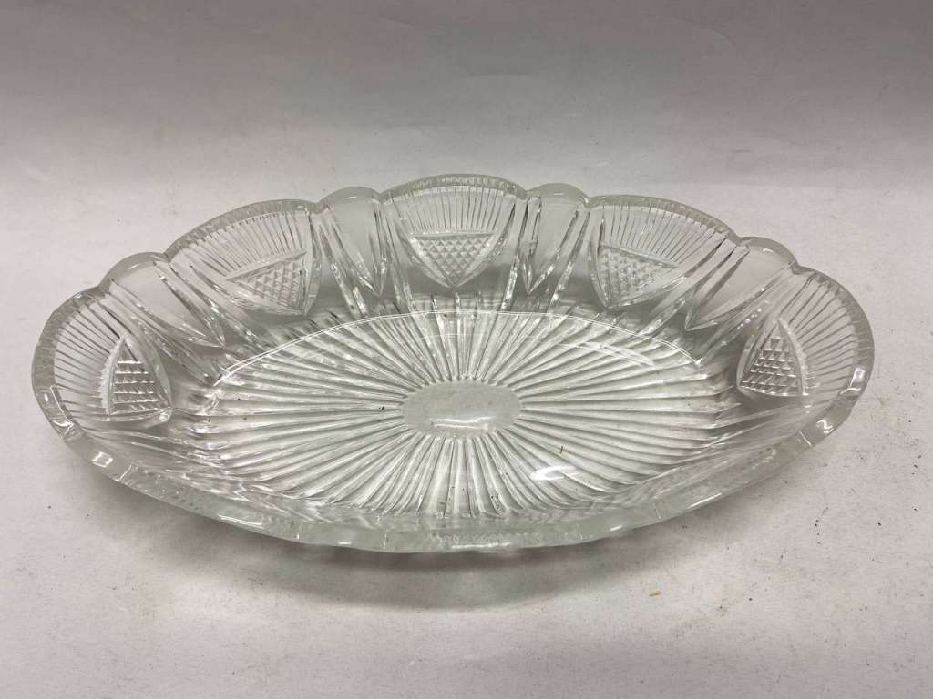 Салатник хрусталь 18*35*7,5 см