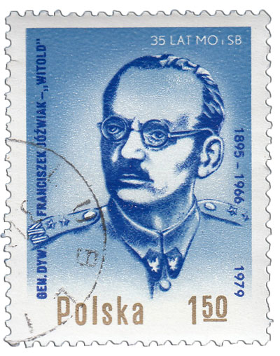 (1979-050) Марка Польша &quot;Францишек Юзвяк&quot;    35 лет службе гражданской и военной безопасности I Θ