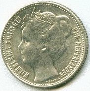() Монета Нидерланды (Голландия) 1898 год 12  ""   Биметалл (Серебро - Ниобиум)  UNC