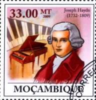 (№2009-3394) Марка Мозамбик 2009 год "200-летию Иосифа Haydn17321809", Гашеная