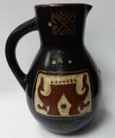 Кувшин,Грузия,чёрная керамика (сост.на фото)