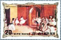 (1984-027) Марка Северная Корея "Фойе оперы"   150 лет со дня роджения Дега III Θ