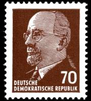(1963-005) Марка Германия (ГДР) "Ульбрихт Вальтер"  коричневая  Председатель Гос. совета III O