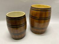 Бочонок керамический 2 шт обливная керамика Буди (состояние на фото)