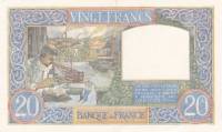 (№1941P-92b.6) Банкнота Франция 1941 год "20 Francs"