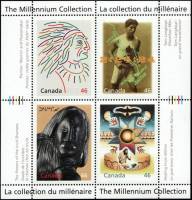 (№2000-44) Блок марок Канада 2000 год "Canada039s Первые Люди", Гашеный