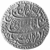 (№1787km43.1) Монета Индия 1787 год 1 Rupee (Шах Алам II в)