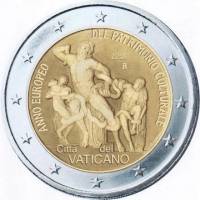 (18) Монета Ватикан 2018 год 2 евро "Европейский год культурного наследия"   UNC
