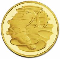 () Монета Австралия 2006 год 20 центов ""  Биметалл (Платина - Золото)  UNC