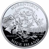 () Монета Остров Ниуэ 2012 год 100  ""   Биметалл (Серебро - Ниобиум)  AU