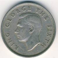(№1948km18) Монета Новая Зеландия 1948 год 1 Florin