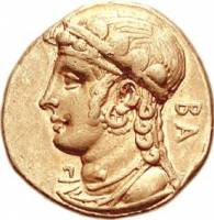 (№1970) Монета Древняя Греция 1970 год 1 Stater (Король Pnytagoras)