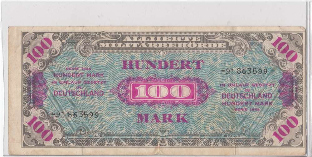 100 марок 1944 год Германия