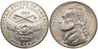 (2004d) Монета США 2004 год 5 центов  Рукопажитие Экспедиция Льюиса и Кларка 200 лет Никель  UNC