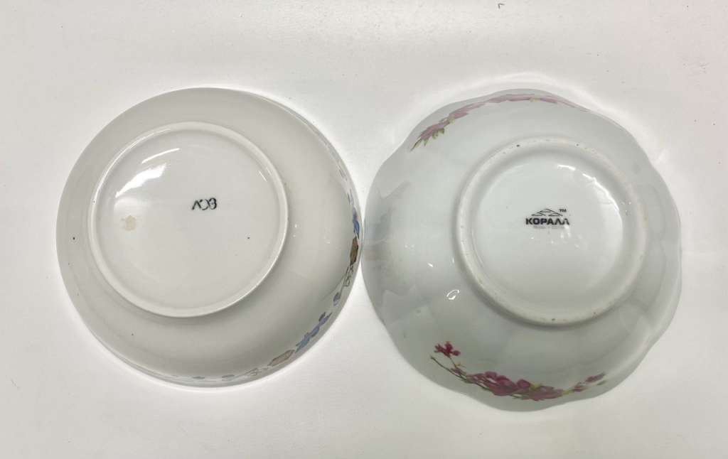 Салатники круглые ЛОЗ + Коралл