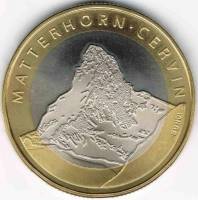 (2004) Монета Швейцария 2004 год 10 франков "Маттерхорн"  Биметалл  UNC