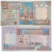 (2002) Банкнота Ливия 2002 год 1/4 динара "Арка Траяна"   UNC
