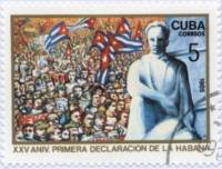 (1985-055) Марка Куба "Памятник"    25 лет Гаванской прокламации III Θ