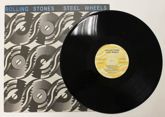 Пластинка виниловая , Роллинг Стоунз. Steel Wheels Santa Records 300 мм. (Сост. отл.)