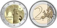 (2021) Монета Испания 2021 год 2 евро "Толедо"  Биметалл  UNC