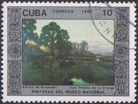 (1987-004) Марка Куба "Ферма"    Музей в Гаване II Θ