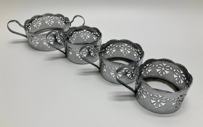 Подстаканники из нержавейки, 4 шт