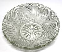 Конфетница , стекло, диаметр 16 см., высота 4 см., CУЗ, СССР (сост. на фото)