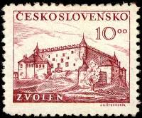 (1949-026) Марка Чехословакия "Зволен"    5-я годовщина Словацкого национального восстания III O