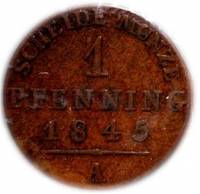 () Монета Германия (Империя) 1843 год 1  ""   Медь  UNC