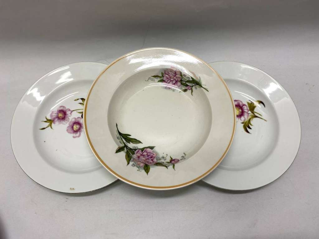 Набор тарелок 5 шт разного дизайна