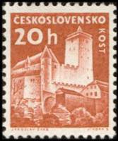 (1960-012) Марка Чехословакия "Замок Кост"   Замки и усадьбы (Стандартный выпуск) II Θ