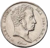 () Монета Нидерланды (Голландия) 1818 год 12  ""   Биметалл (Серебро - Ниобиум)  UNC