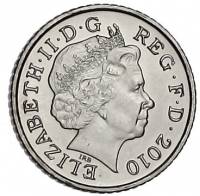 (№2008km1109) Монета Великобритания 2008 год 5 Pence (Щит Королевского оружия головоломка 3/6)