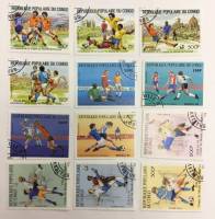 --  Набор марок Конго 12 шт.  Гашёные , III Θ