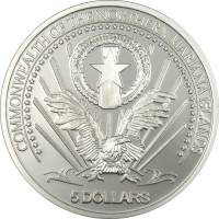 () Монета Северные Марианские Острова 2005 год 5  ""   Биметалл (Серебро - Ниобиум)  UNC