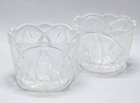Салатник конфетница хрусталь 2 штуки одинаковые