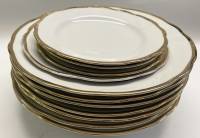 Тарелки коростень 7 суповых + 4 десертных СССР
