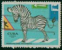 (1970-083) Марка Куба "Зебра"    Безопасность движения III Θ