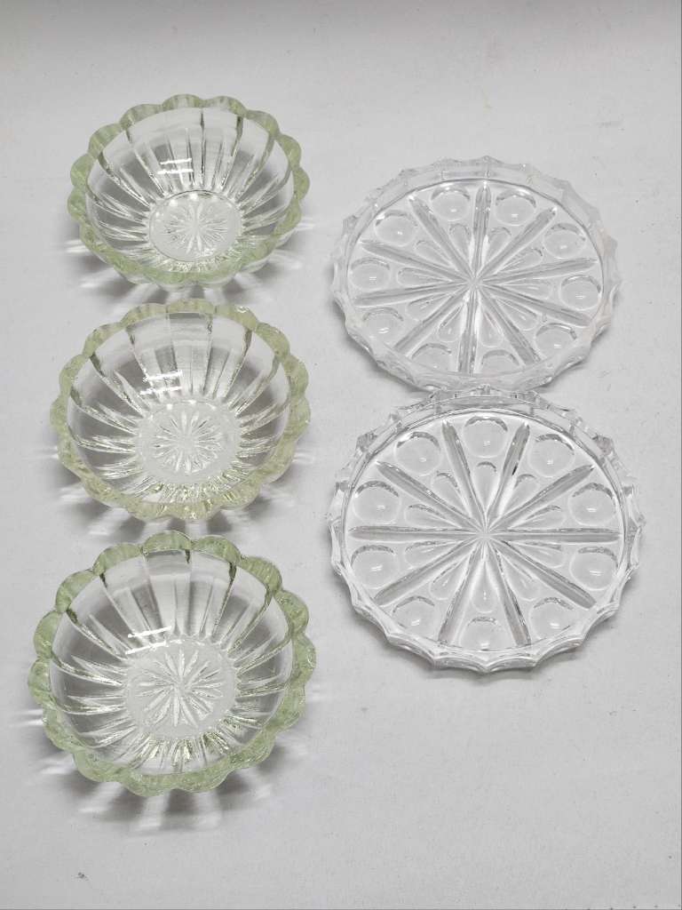 Креманки подставки 5 шт стекло
