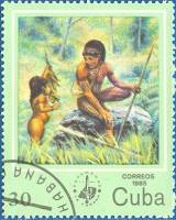 (1985-024) Марка Куба "Охота"    Выставка почтовых марок, Гавана III Θ