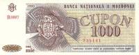 (1993) Банкнота Молдова 1993 год 1 000 купонов "Сорокская крепость"   UNC