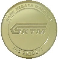 () Монета Малайзия 2010 год 100  ""    AU