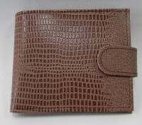 Портмоне женское "Cayman" на кнопке, Натуральная кожа, 1 отделение + отдел для мелочи  для визтиток,