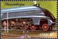 Марка Мозамбик 2002 год "Лондон ampamp Северо-Восточной жд", Гашеная