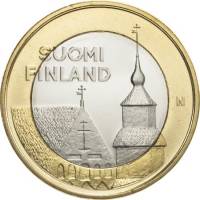 (022) Монета Финляндия 2013 год 5 евро "Хяме-Тавастия" 2. Диаметр 27,25 мм Биметалл  UNC