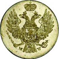 (1841, MW) Монета Польша 1841 год 5 грошей   Серебро Ag 194  VF