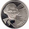 110 Монета Украина 2007 год 2 гривны Елена Телига  Нейзильбер  PROOF